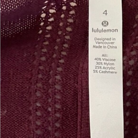 Lululemon Call In Cozy Cashmere Wrap Cardigan Sweater Adobe - Picture 15 of 16